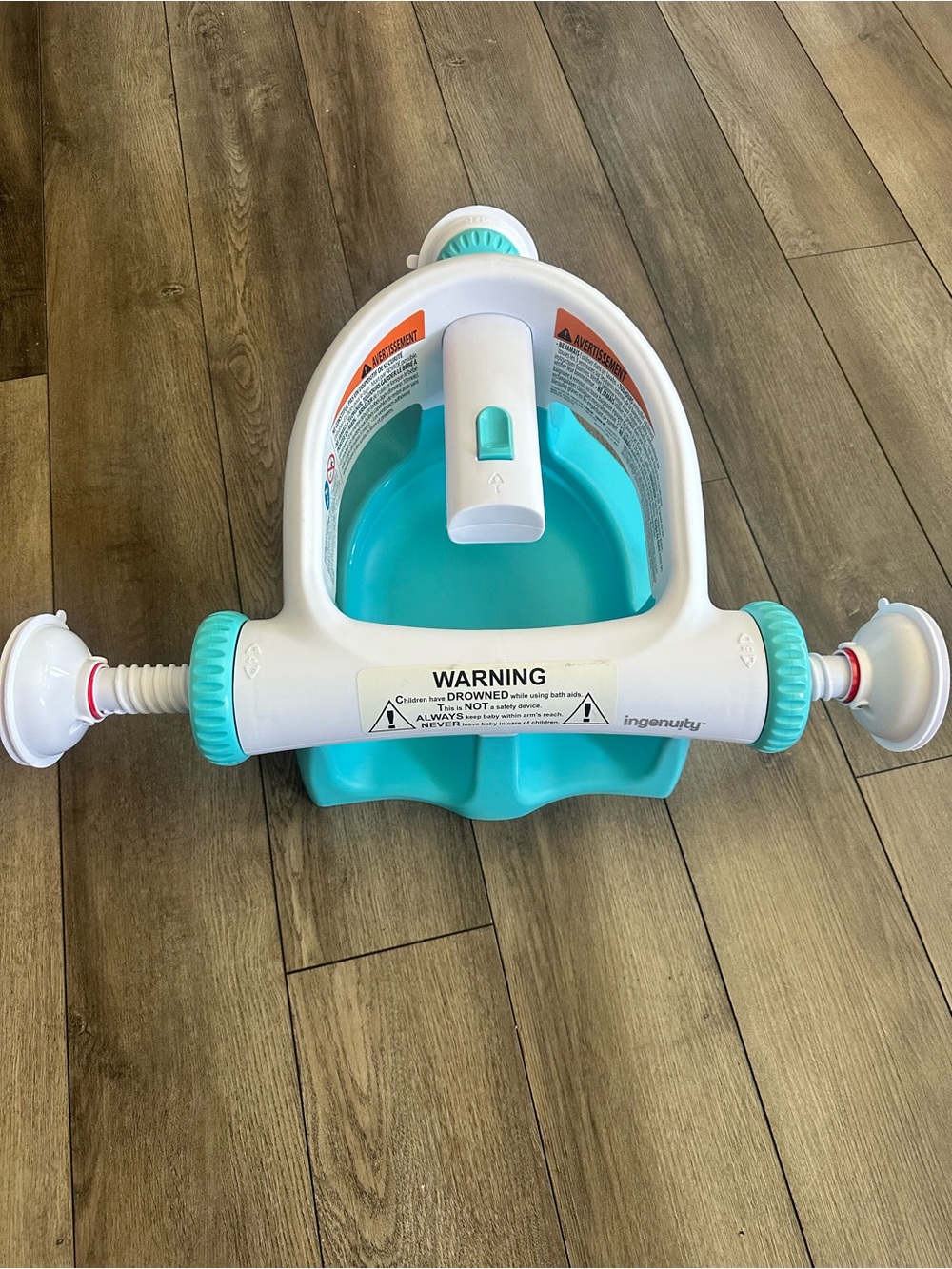 Ingenuity Teal Suction Bath Seat for Kids